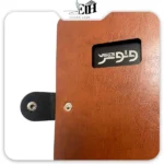 وتوس-دفتر اروپايي چرم دکمه دار 120 برگ کد 235 - تصویر 4