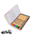 آریا- مداد رنگی 3+12 رنگ فلز تخت کد 3021 - تصویر 2