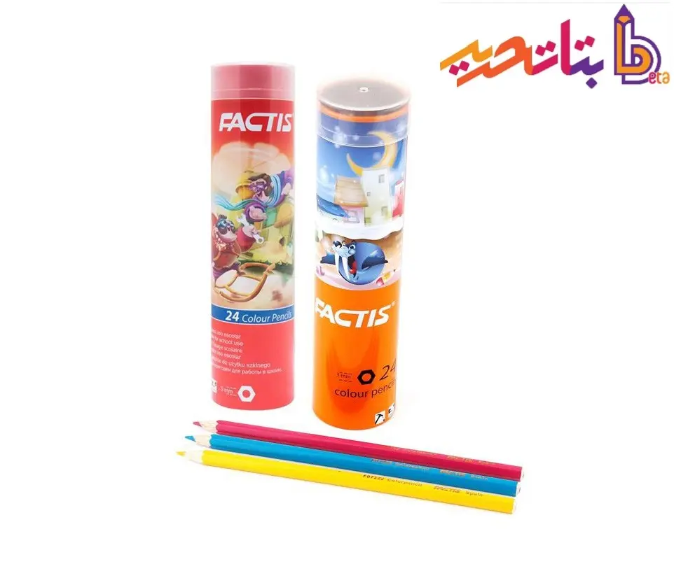 فکتیس مداد رنگی 24 رنگ لوله