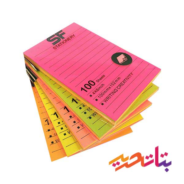 اس اف نت چسبي _A6 خط دار اس اف نت چسبی 10*12_A6 خط دار