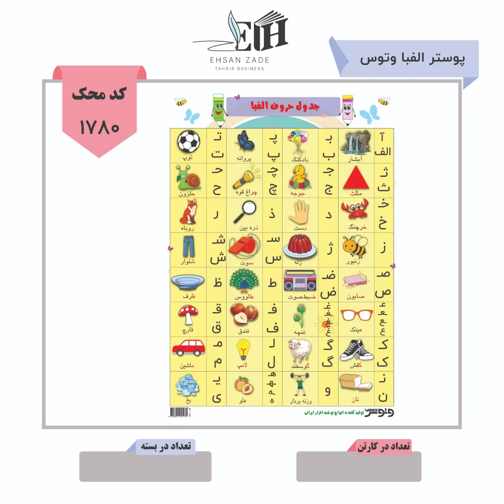 پوستر الفبا وتوس