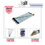 ام کیو-مداد مشکی پاک کن دار چوب مشکی بدنه سفید طرح قلب کد H48