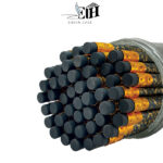 مداد مشکی ام کیو پاک کن دار بدنه مشکی طلاکوب کد H50 - تصویر 4